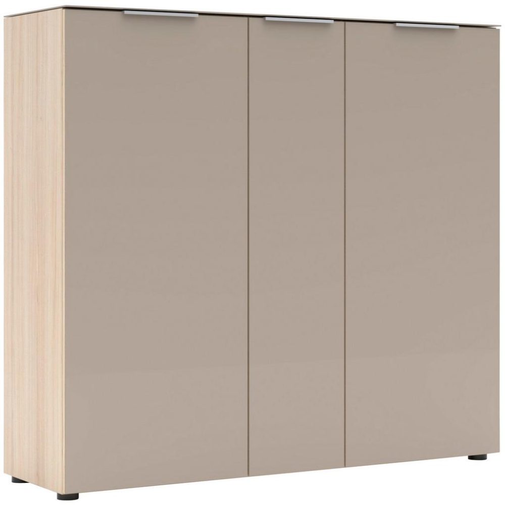 Schuhschrank Siena Eichefarben/kaschmir 136/125/41 cm 