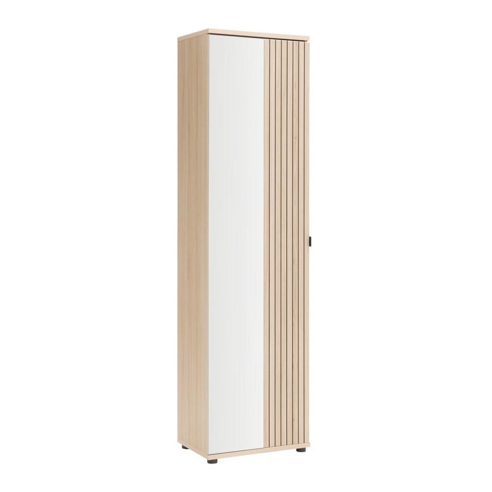 Garderobenschrank Pisa Taupe/eichefarben 55/202/38 cm 