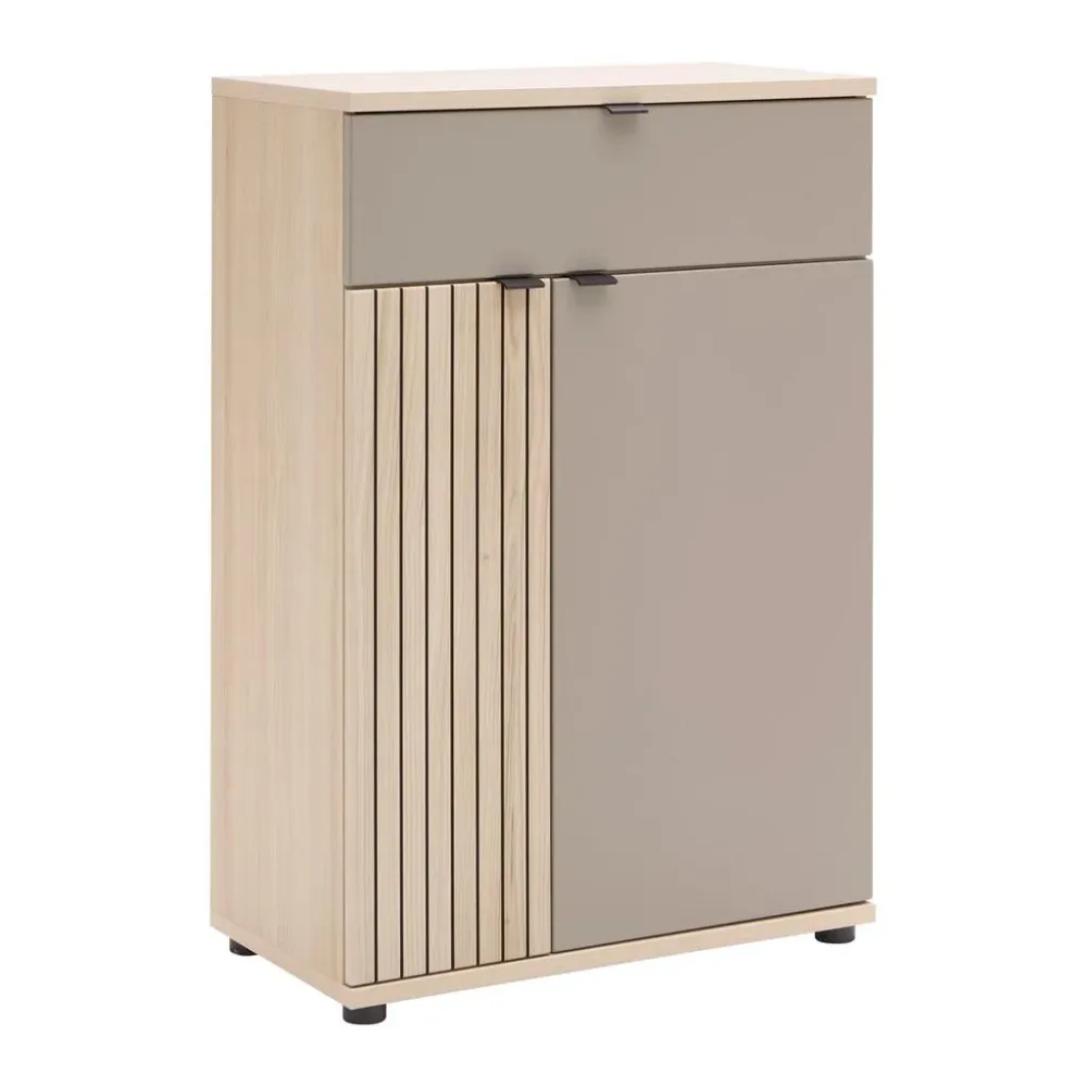 Schuhschrank Pisa Taupe/eichefarben 70/103/38 cm 