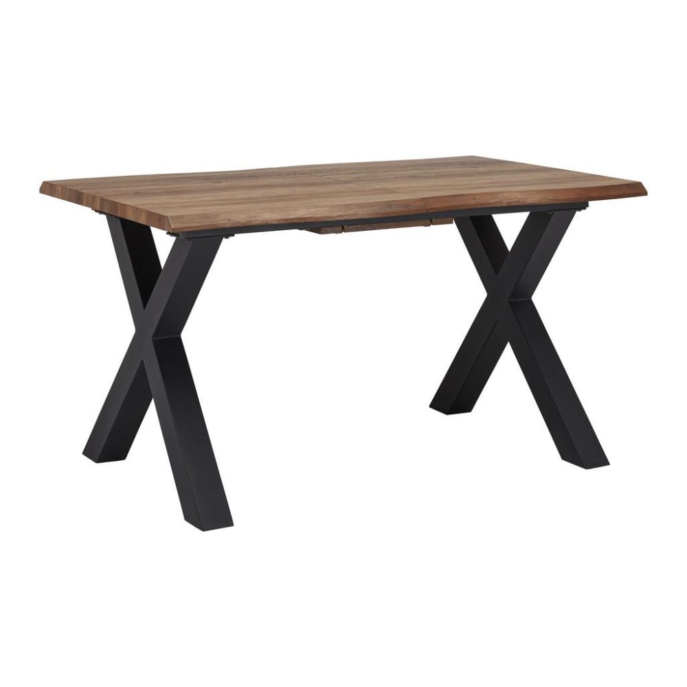 Ausziehtisch Lia Metall, Holzwerkstoff 140-180/90/76 cm 