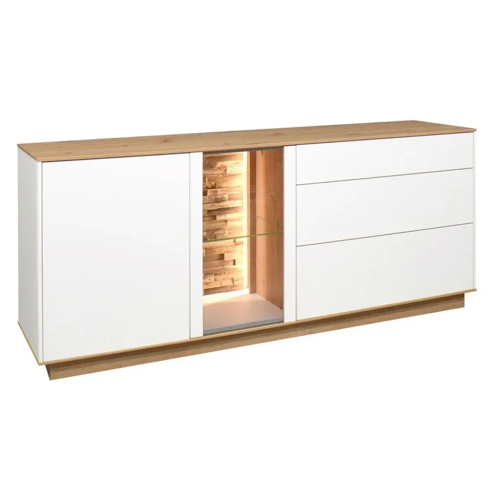 Tv-element Halvar Weiss/eiche Artisan Weiss, Eiche Artisan 169/71/42 cm 