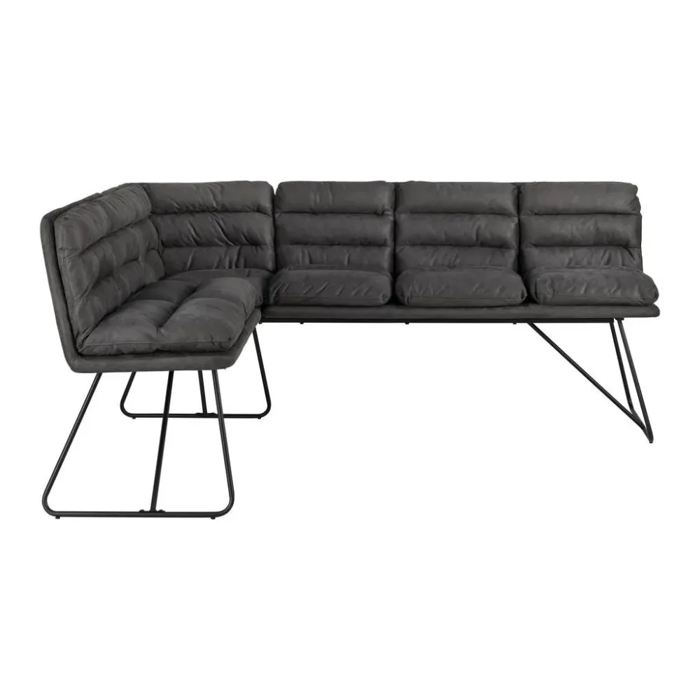 Sitzbank Kona Kona Holz, Metall, Textil Dunkelgrau 
