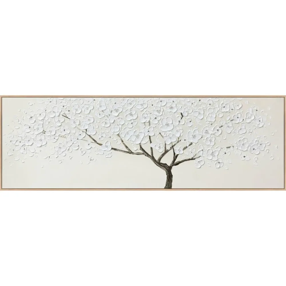 Leinwandbild Airy Schwarz/grauweiss Ca. 150x50cm 150/50/3,6 cm 