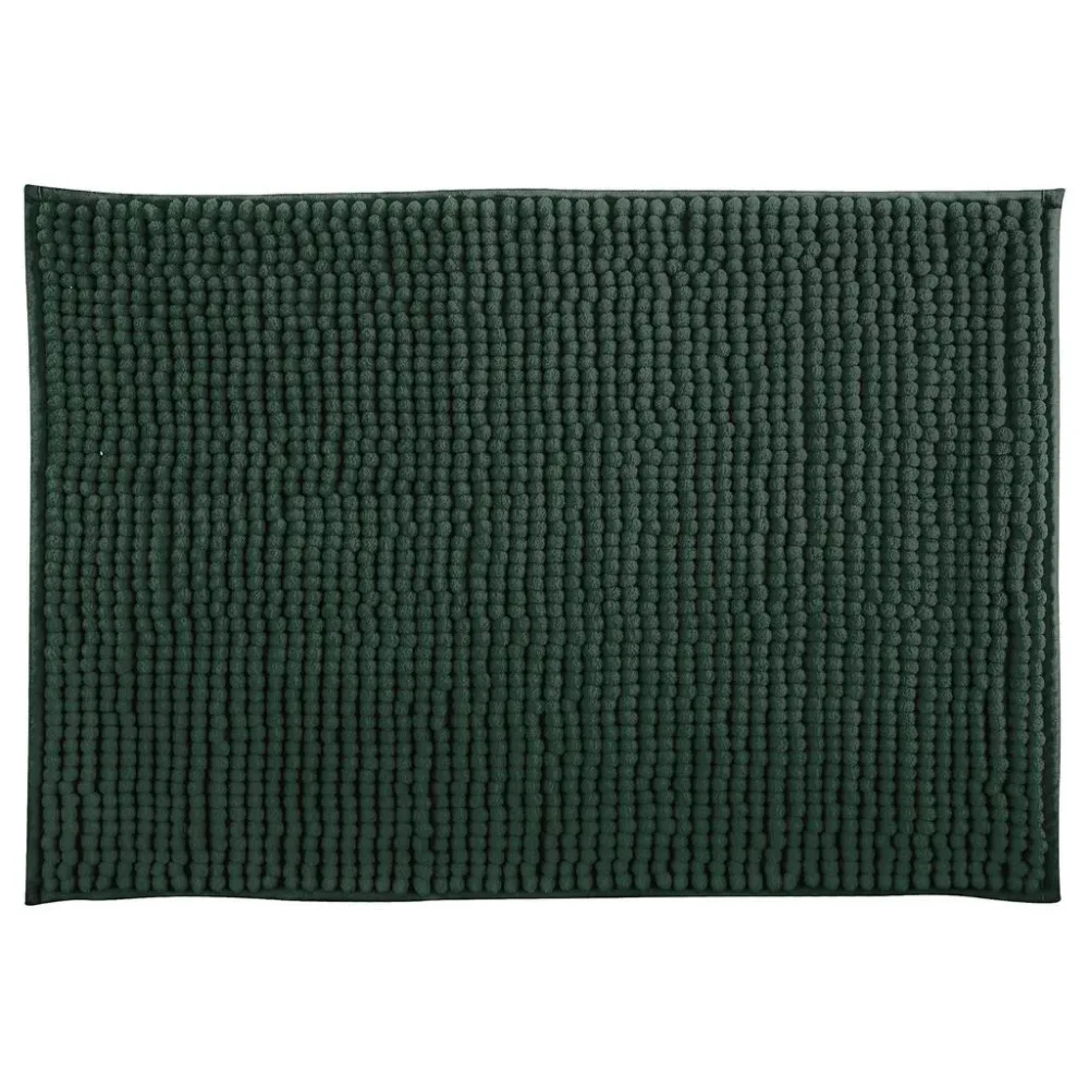 Badteppich Chenille Grün | 50 × 80 cm