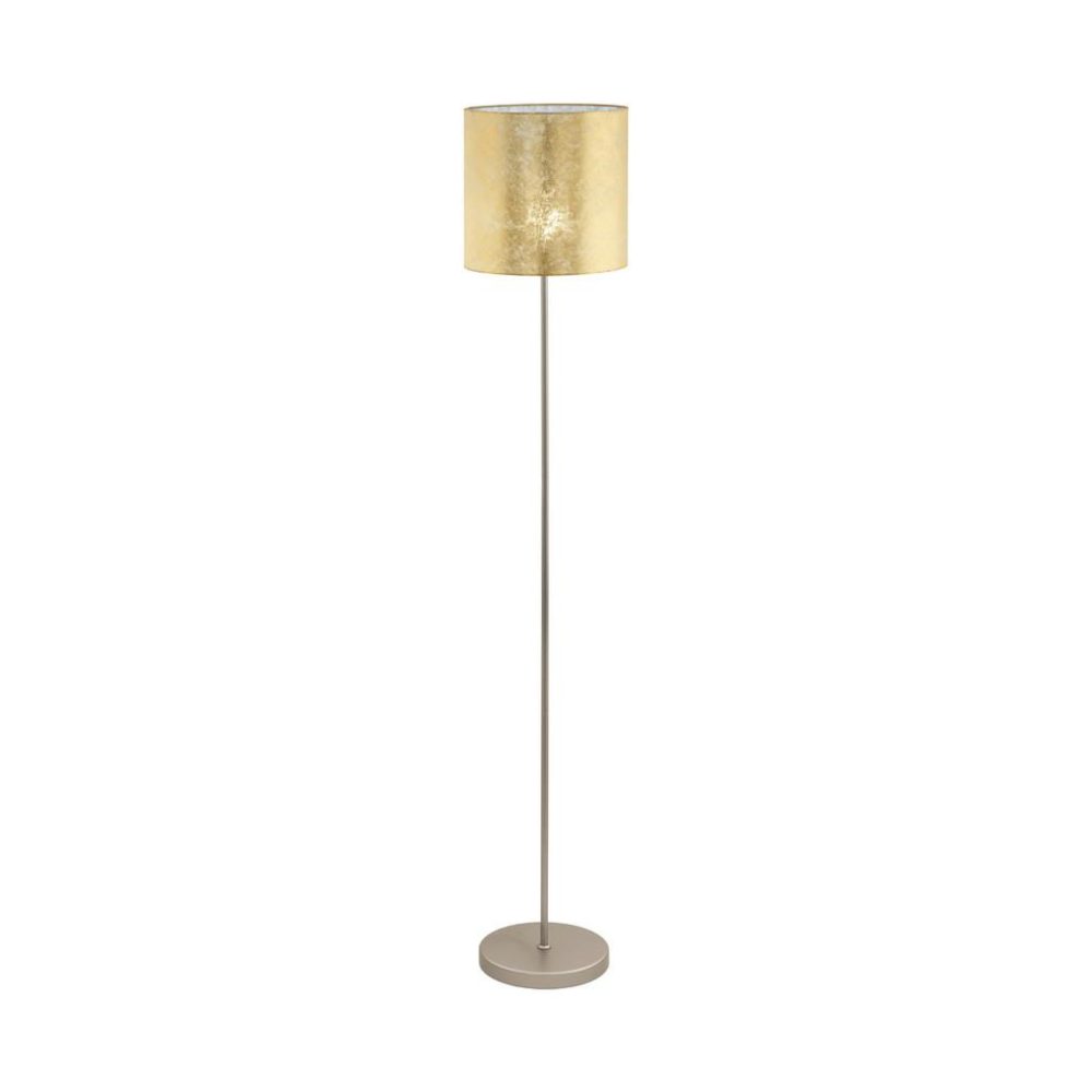 Eglo Stehlampe Viserbella Beige Stahl 28 cm 158.5 cm - Farbe: champagner - Stehlampe