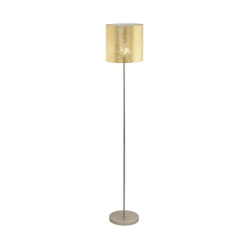 Eglo Stehlampe Viserbella Beige Stahl 28 cm 158.5 cm - Farbe: champagner - Stehlampe