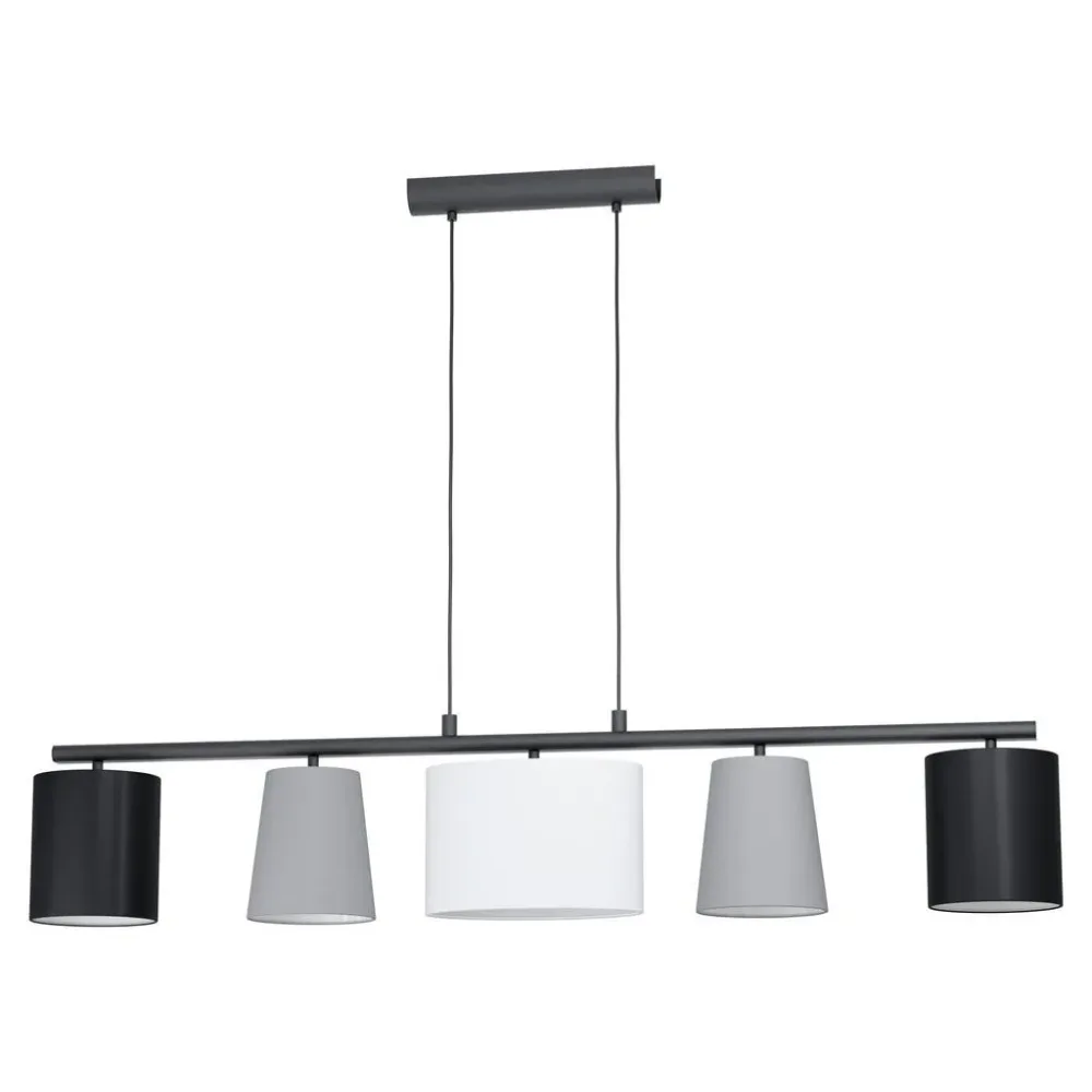 Eglo Pendellampe Almeida 1 Schwarz Stahl 25.5 cm 110 cm - Pendellampe