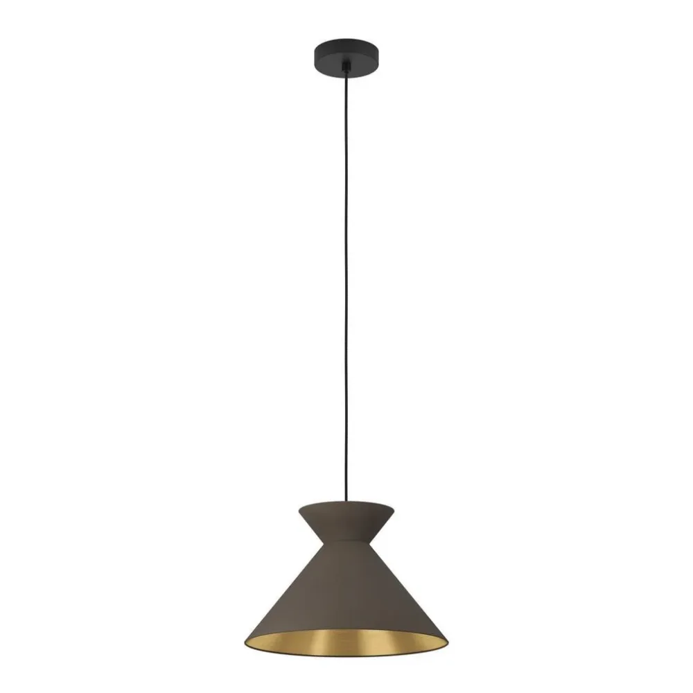 Eglo Pendellampe Nastasia Schwarz Stahl 38 cm 110 cm - Pendellampe