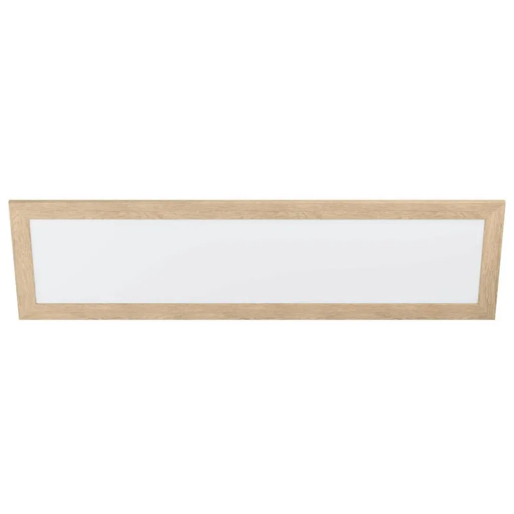 Eglo Deckenlampe Piglionasso Braun/Weiss Stahl/Kunststoff 34.5 cm 124.5 cm - Farbe: weiss/braun - LED - Lichtfarbe: Helles Neutralweiss - Material: