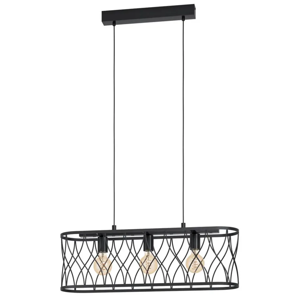 Eglo Pendellampe Giltspur Schwarz Stahl 18 cm 110 cm - Pendellampe