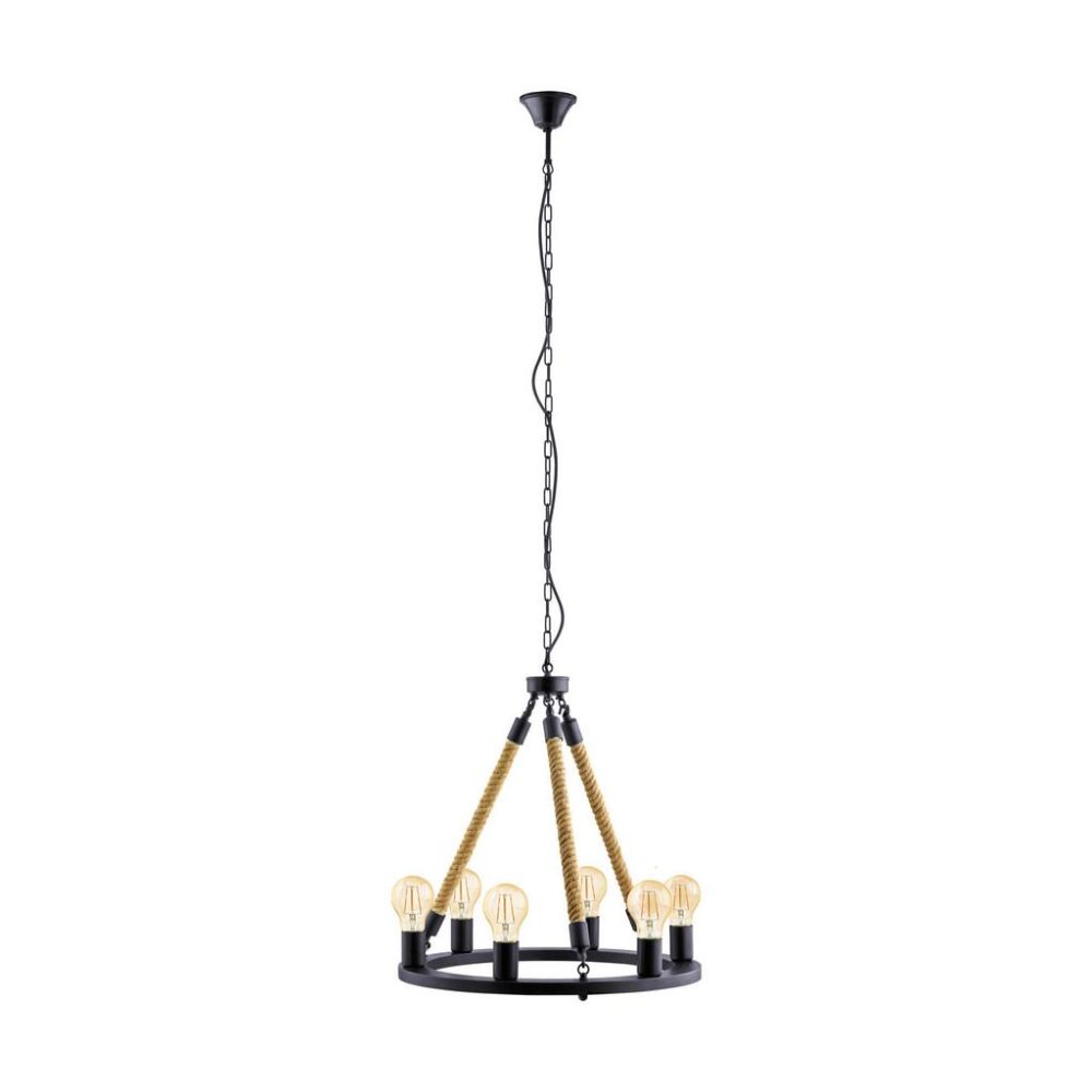 Eglo Pendellampe Findlay Schwarz Stahl 150 cm - LED - Pendellampe- LED Energiesparlampe