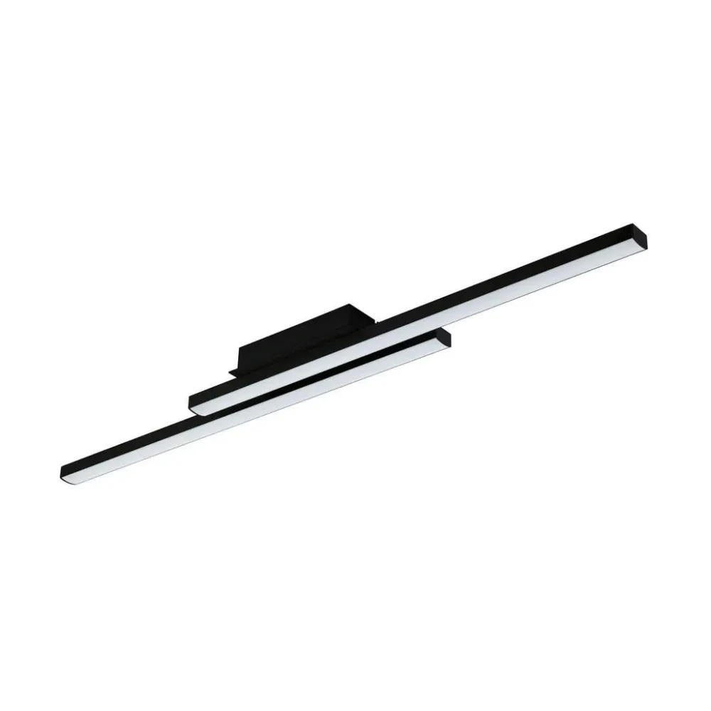 Eglo Deckenlampe Fraioli-Z Schwarz Aluminium 12 cm 6.5 cm - LED - Lichtfarbe: Extra warmweiss - Kaltes Tagesweiss - Deckenlampe- LED Energiesparlampe