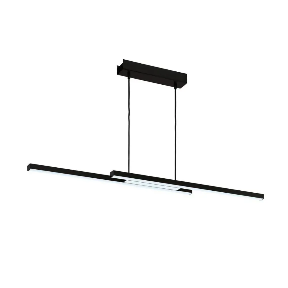 Eglo Pendellampe Fraioli-Z Schwarz Aluminium 10 cm 120 cm - LED - Lichtfarbe: Extra warmweiss - Kaltes Tagesweiss - Pendellampe- LED Energiesparlampe