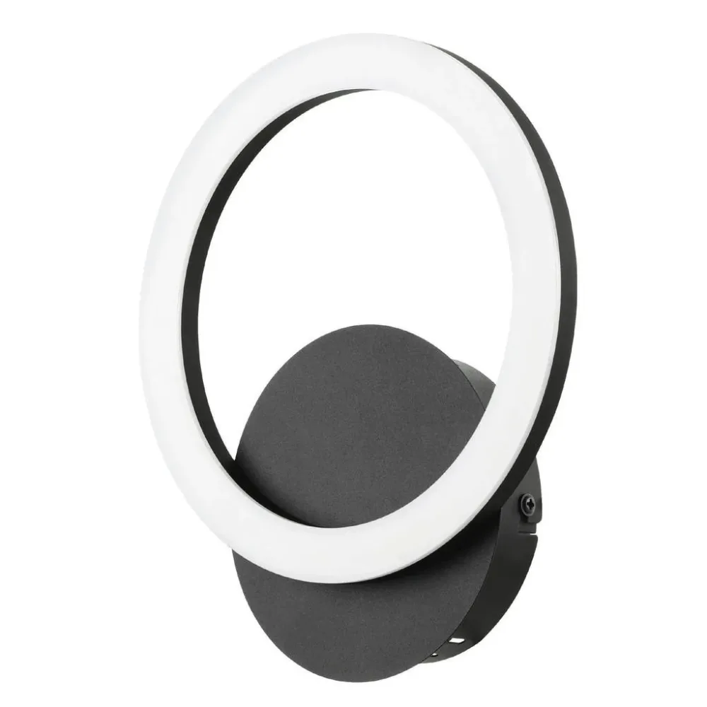 Eglo Wandlampe Parrapos-Z Schwarz Stahl 0 cm 24 cm - LED - Lichtfarbe: Warmweiss - Kaltes Tagesweiss - Wandlampe- LED Energiesparlampe