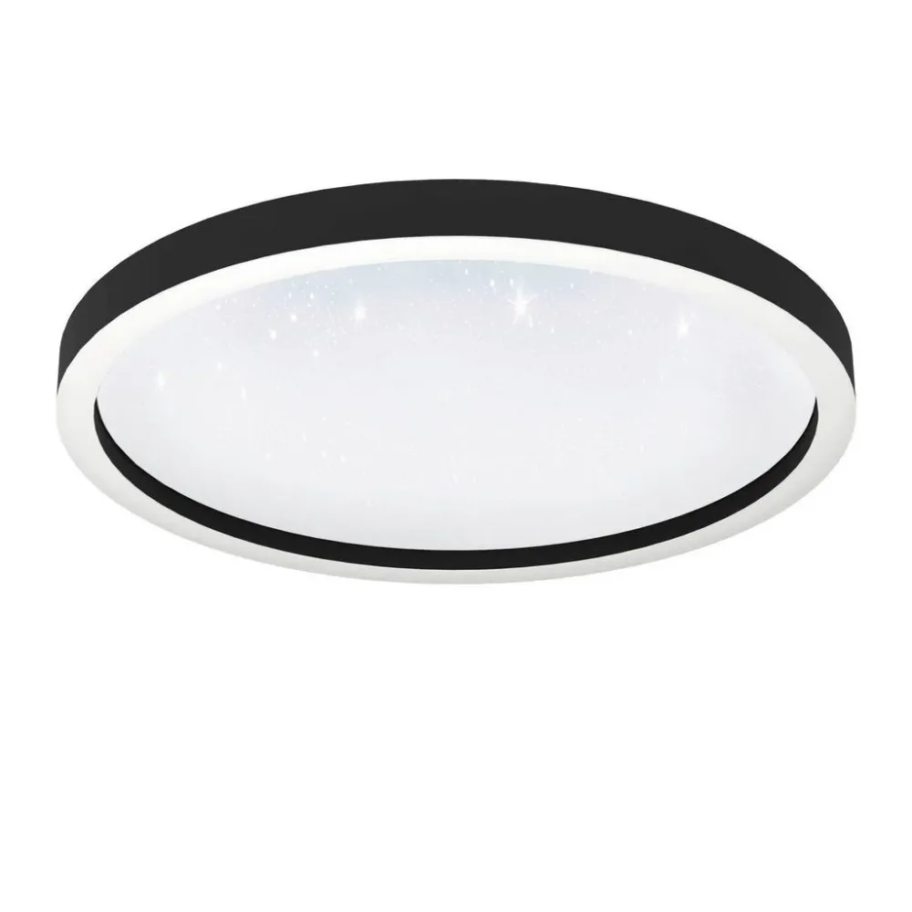 Eglo Montemorelos-Z Deckenleuchte (ZigBee) Ø570 schwarz/Kristalleffekt