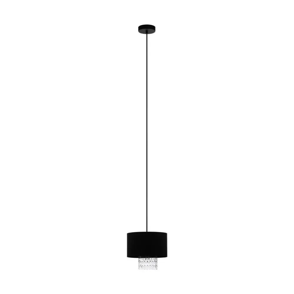 Eglo Pendellampe Sapuara Schwarz Stahl 24 cm 150 cm - Pendellampe