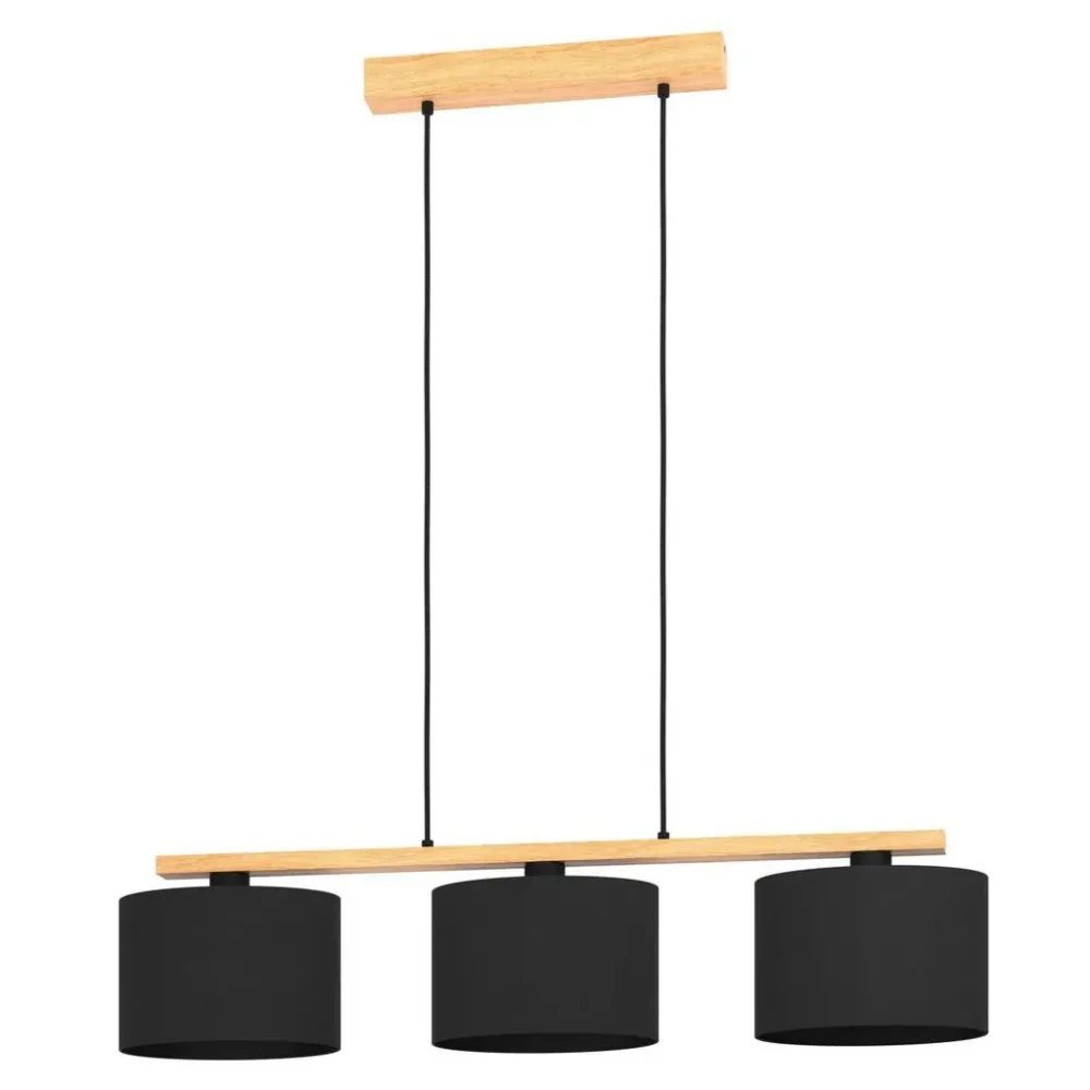 Eglo Pendellampe Castralvo Braun Stahl/Holz 17.5 cm 110 cm - Material: Holz/Stahl - Pendellampe