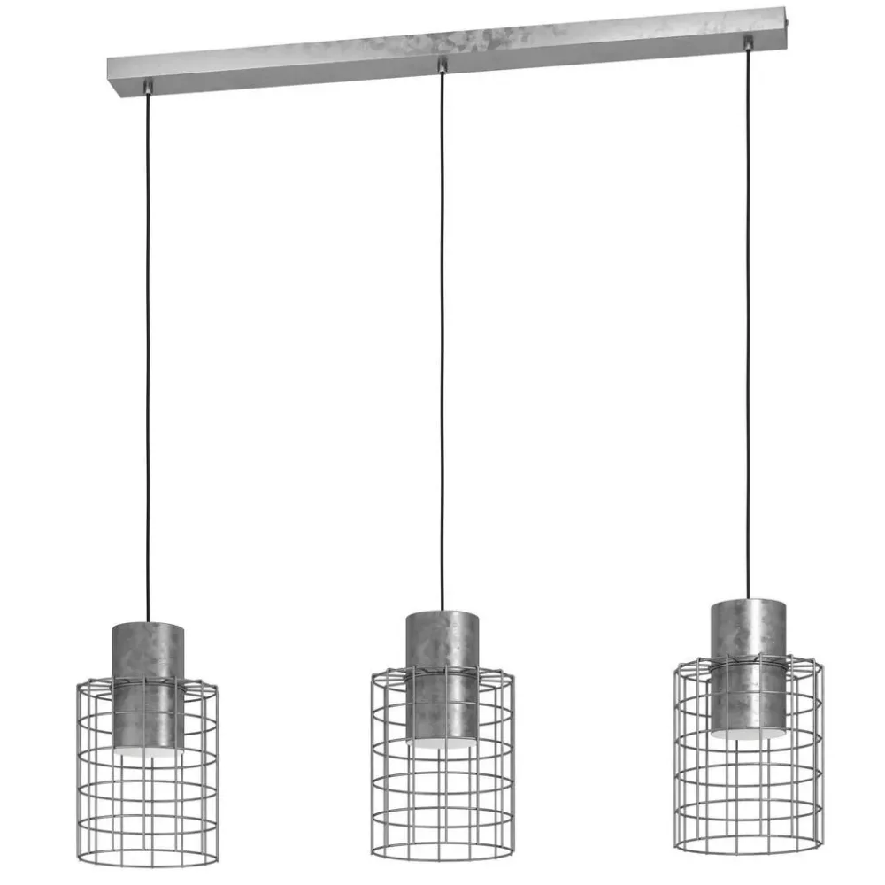 Eglo Pendellampe Milligan Stahl 20 cm 110 cm - Farbe: Verzinkt - Pendellampe