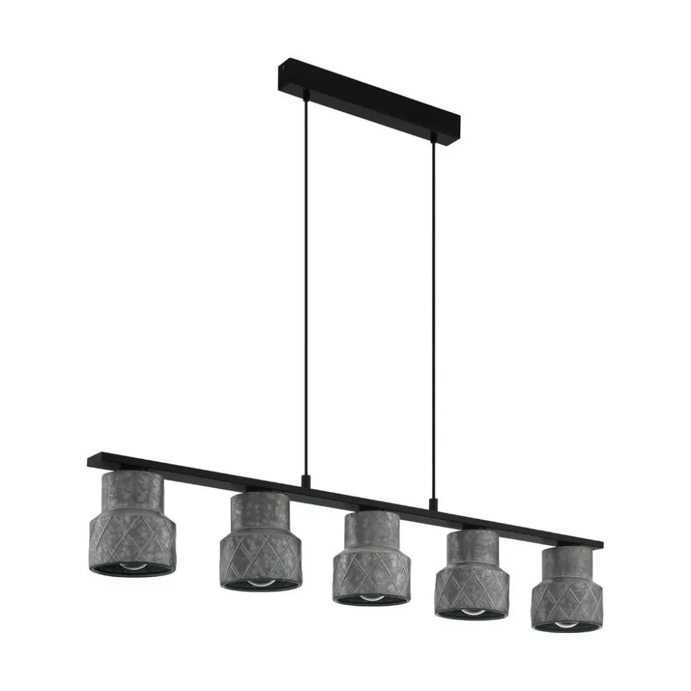 Eglo Pendellampe Hilcott Schwarz Stahl 14.5 cm 110 cm - Pendellampe