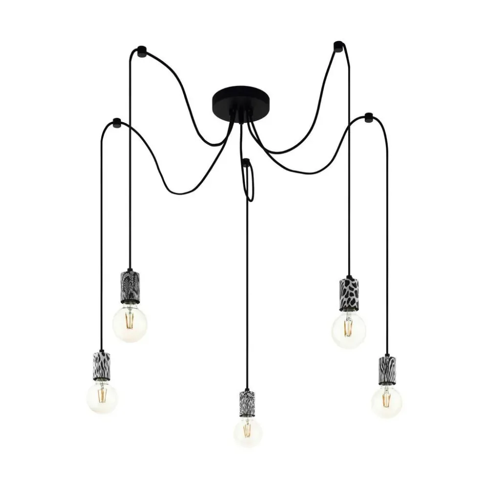 Eglo Pendellampe Nagpur Schwarz Stahl 14.5 cm 131 cm - Pendellampe