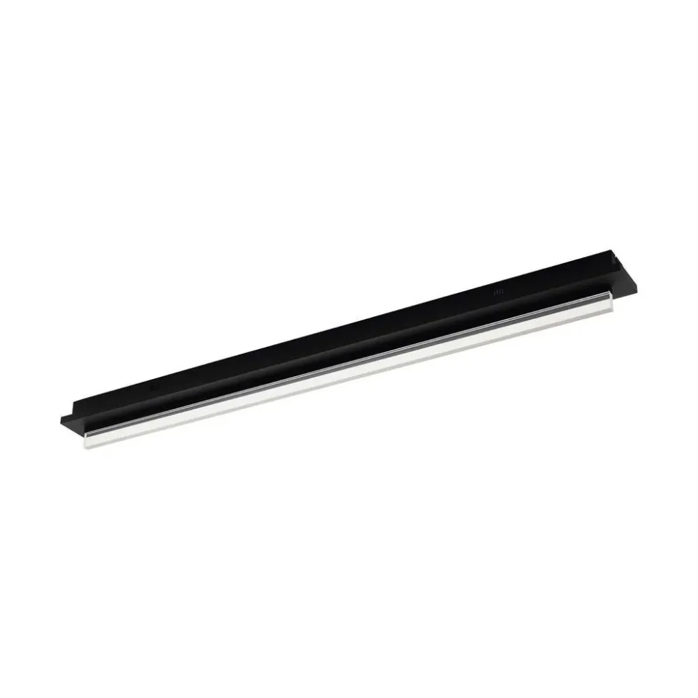 Eglo Deckenlampe Spadafora Schwarz Aluminium/Kunststoff/Stahl 8 cm 10 cm - LED - Lichtfarbe: Warmweiss - Material: Aluminium/Stahl/Kunststoff -
