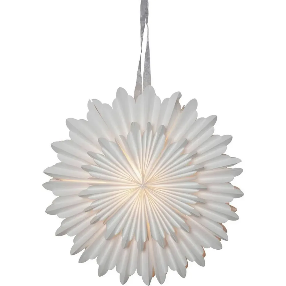 Leuchtenschirm 411381 Papierstern Weiss  