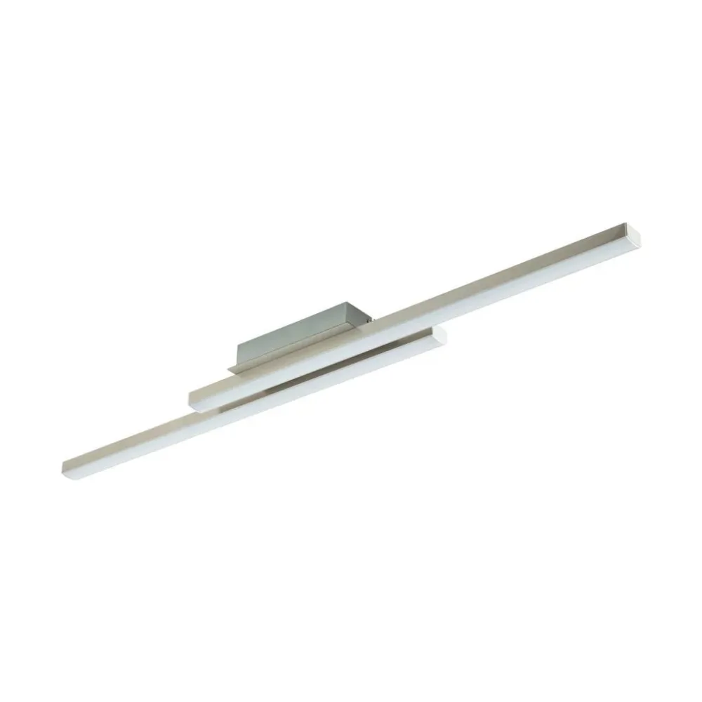 Eglo Deckenlampe Fraioli-Z Grau Aluminium 12 cm 6.5 cm - Farbe: Nickel matt - LED - Lichtfarbe: Extra warmweiss - Kaltes Tagesweiss - Deckenlampe- LED