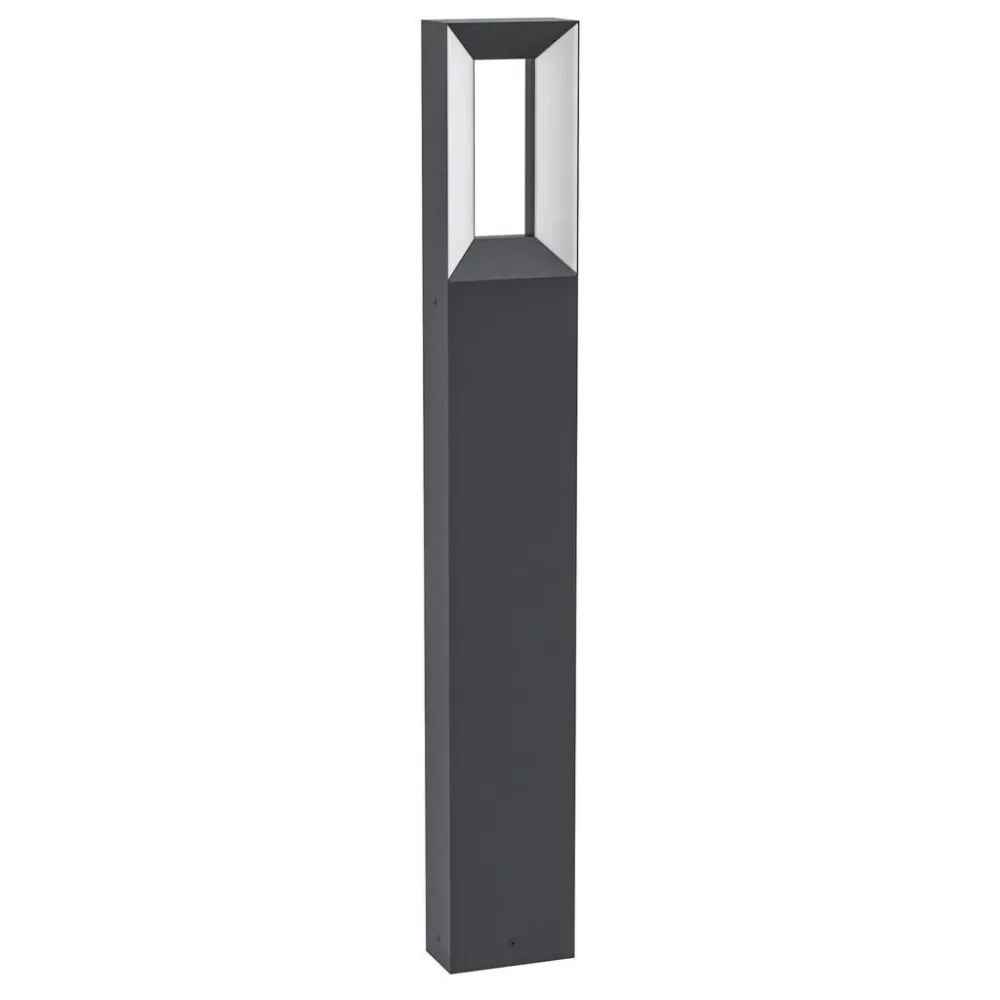 Eglo Stehlampe aussen Riforano Schwarz Aluminium 6 cm 77 cm - LED - Lichtfarbe: Warmweiss - Material: Aluguss - Stehlampe aussen- LED Energiesparlampe