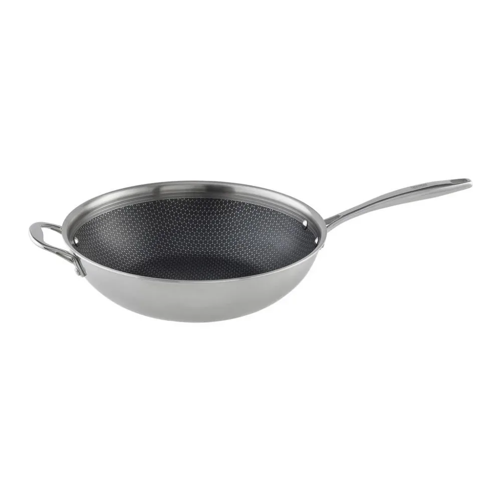 Wokpfanne Silver Line Edelstahlfarben 