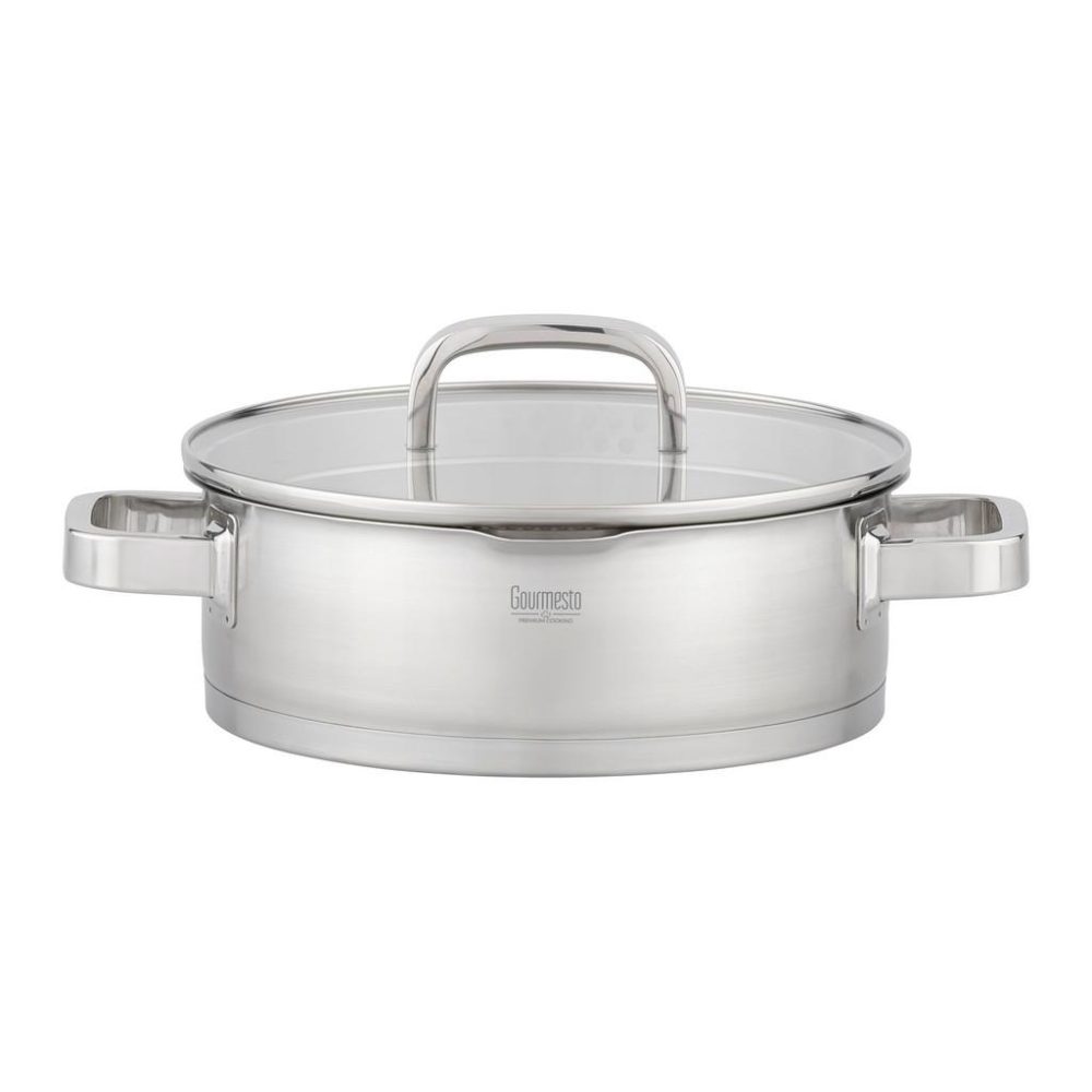 Servierpfanne Silver Line Edelstahlfarben Ø Ca. 24cm 
