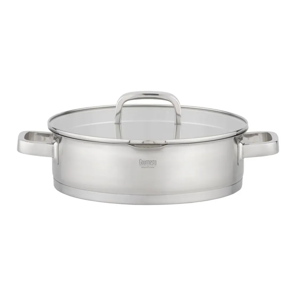 Servierpfanne Silver Line Edelstahlfarben Ø Ca. 28cm 