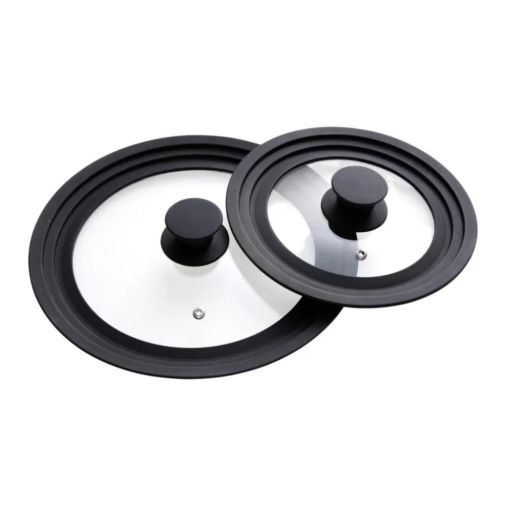 Deckel-set Black Line Schwarz, 2-Teilig