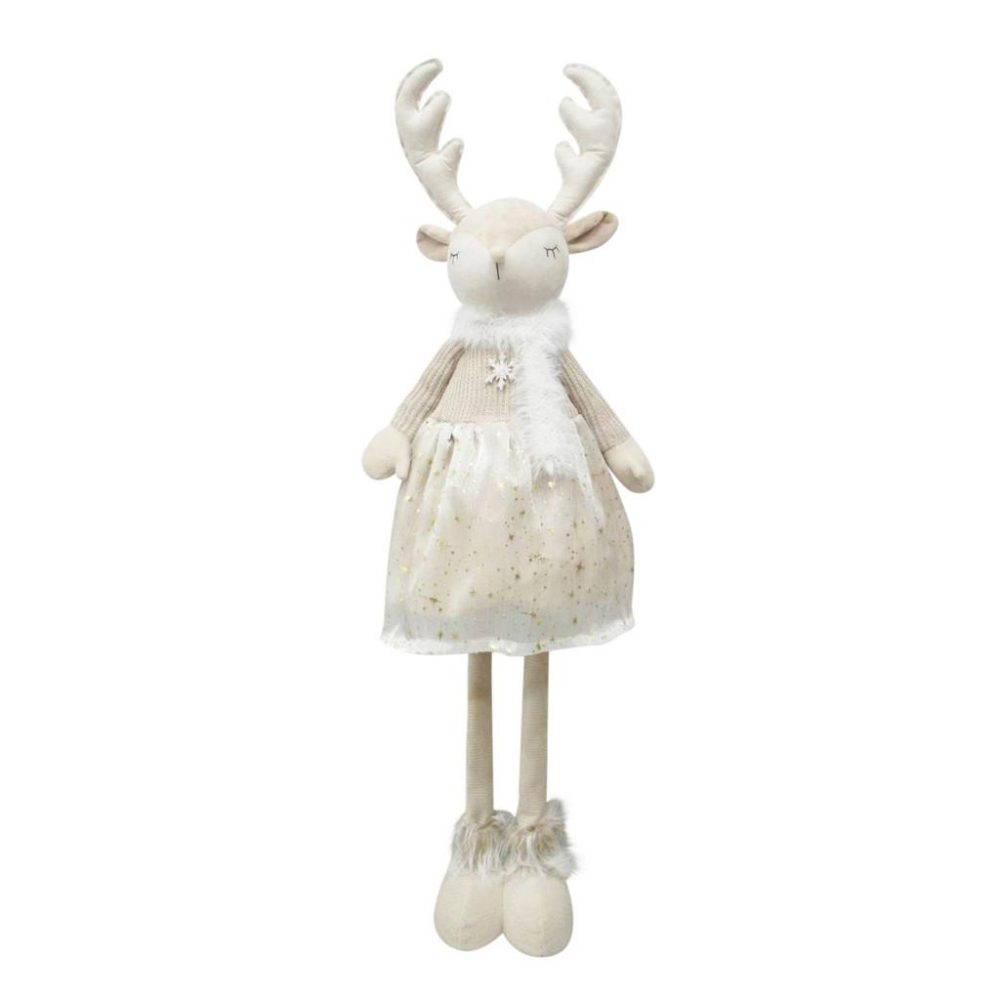 Dekorentier Deery 1 Creme/goldfarben