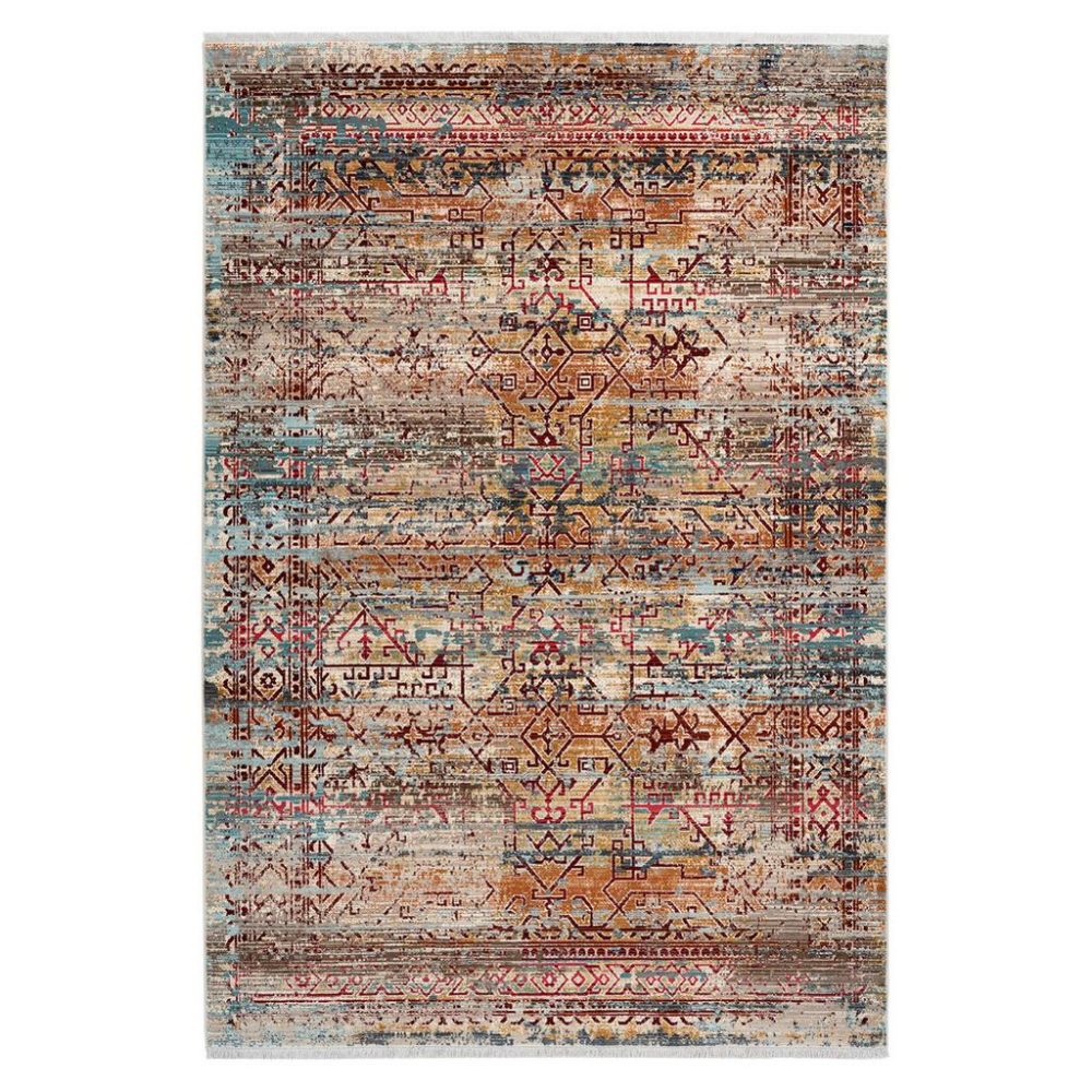 Obsession Teppich »My Inca 356«, rechteckig, Kurzflor, modernes Design, mit Fransen