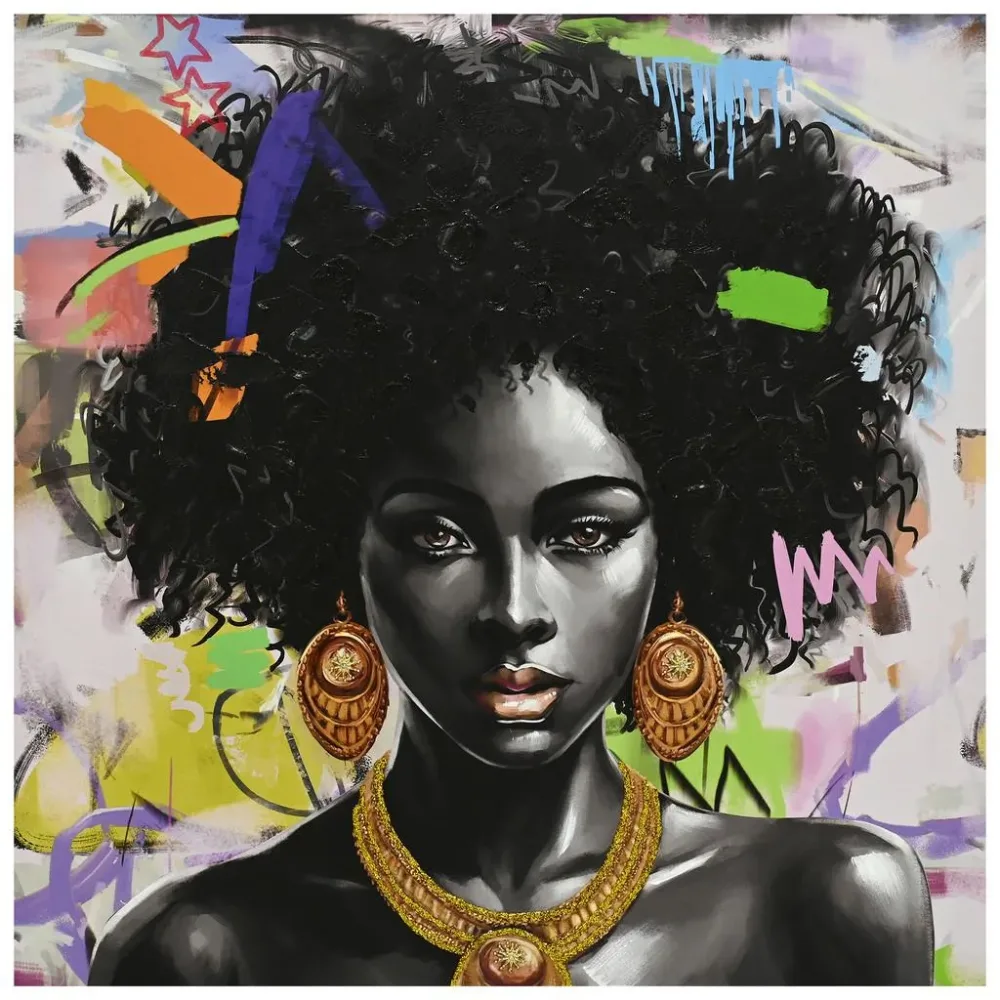 Keilrahmenbild Eshe Multicolor Ca. 100x100cm 100/100/3 cm 