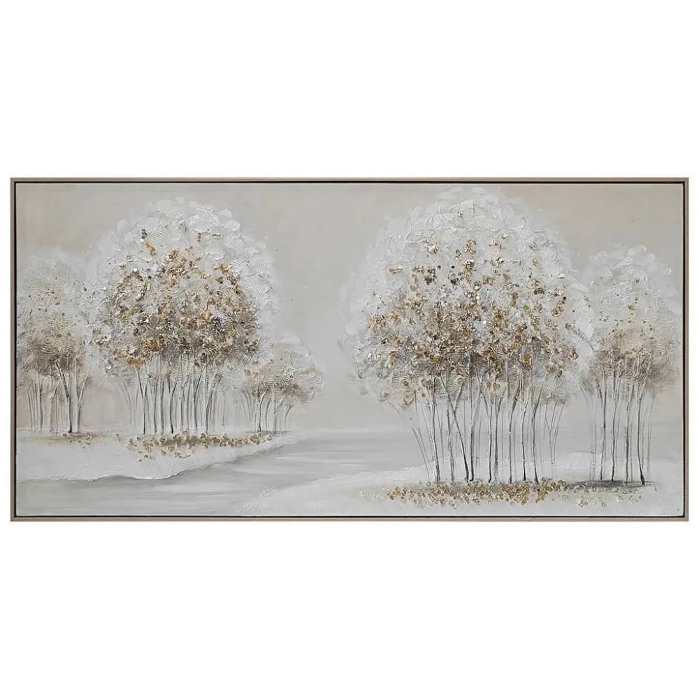 Keilrahmenbild Aube Beige Ca. 122x62cm 122/62/4,5 cm 