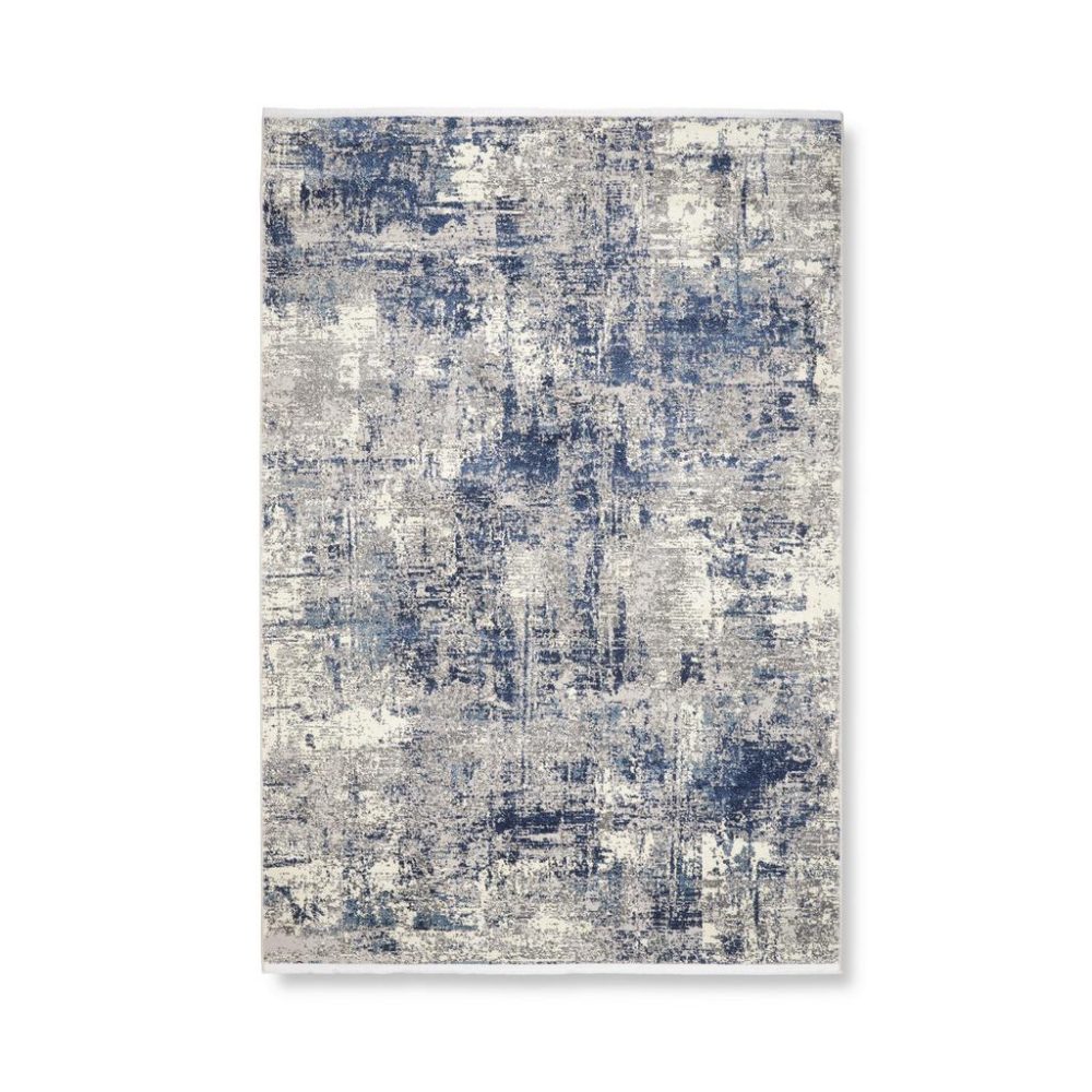 Webteppich Malik 2 In Blau/grau Ca. 120x170cm 120/170 cm 