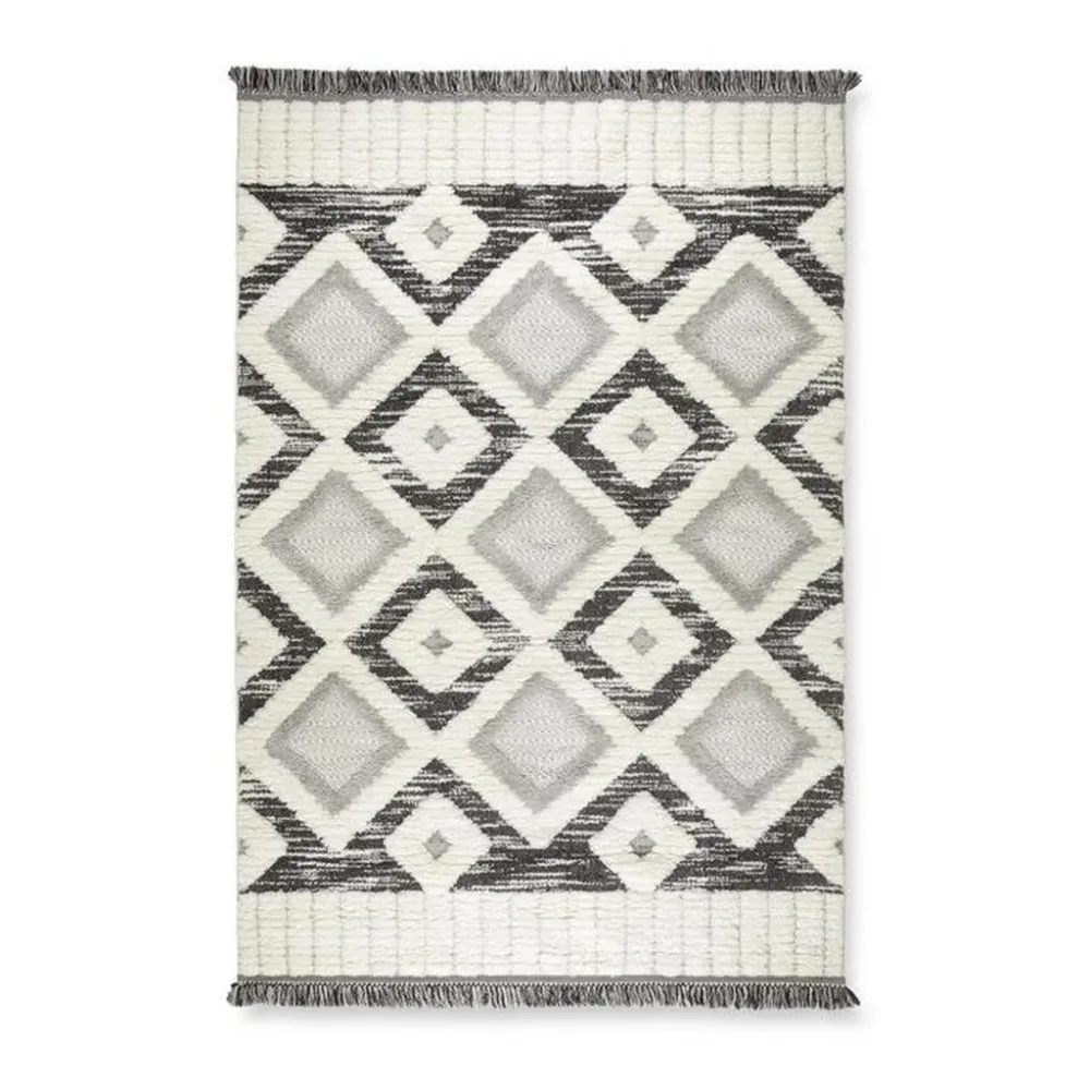 Webteppich Selma 2 In Grau/weiss Ca. 120x170cm 120/170 cm 