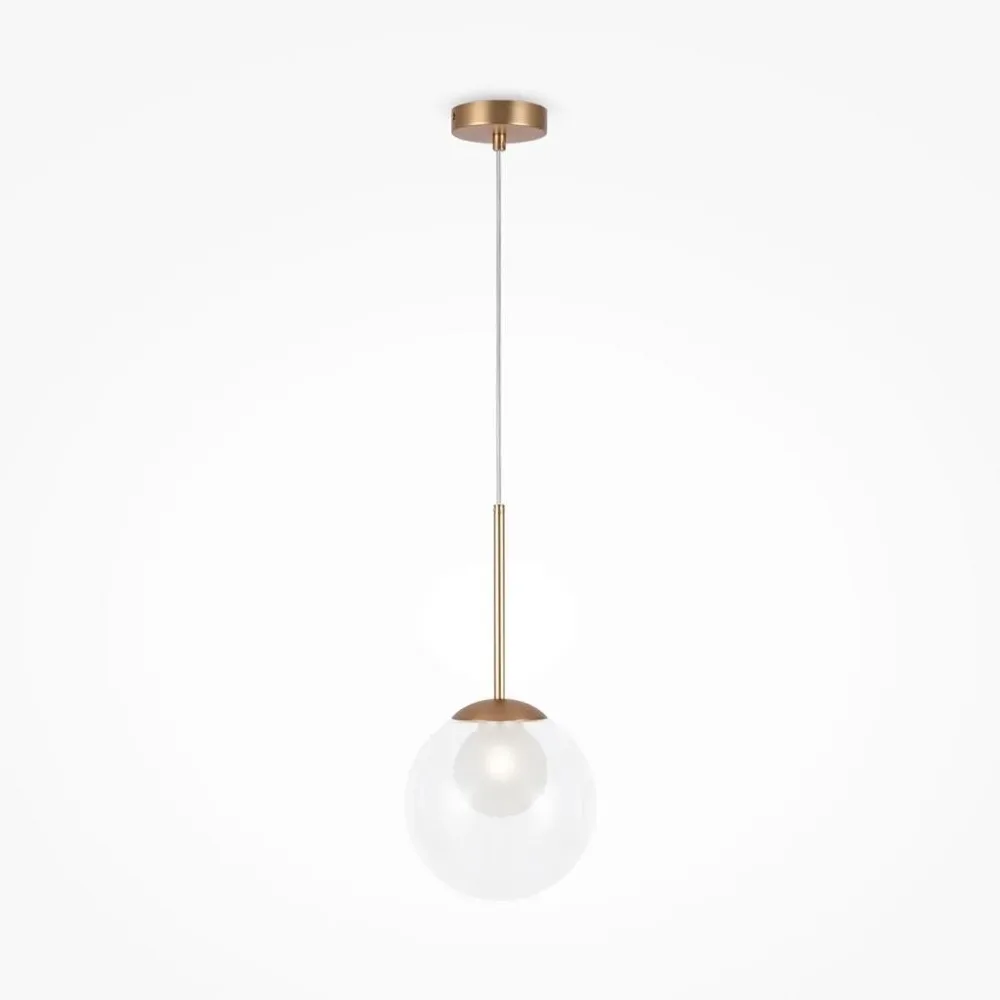 Pendelleuchte Basic Form Goldfarben Max. 20 Watt 20/64,1 cm  