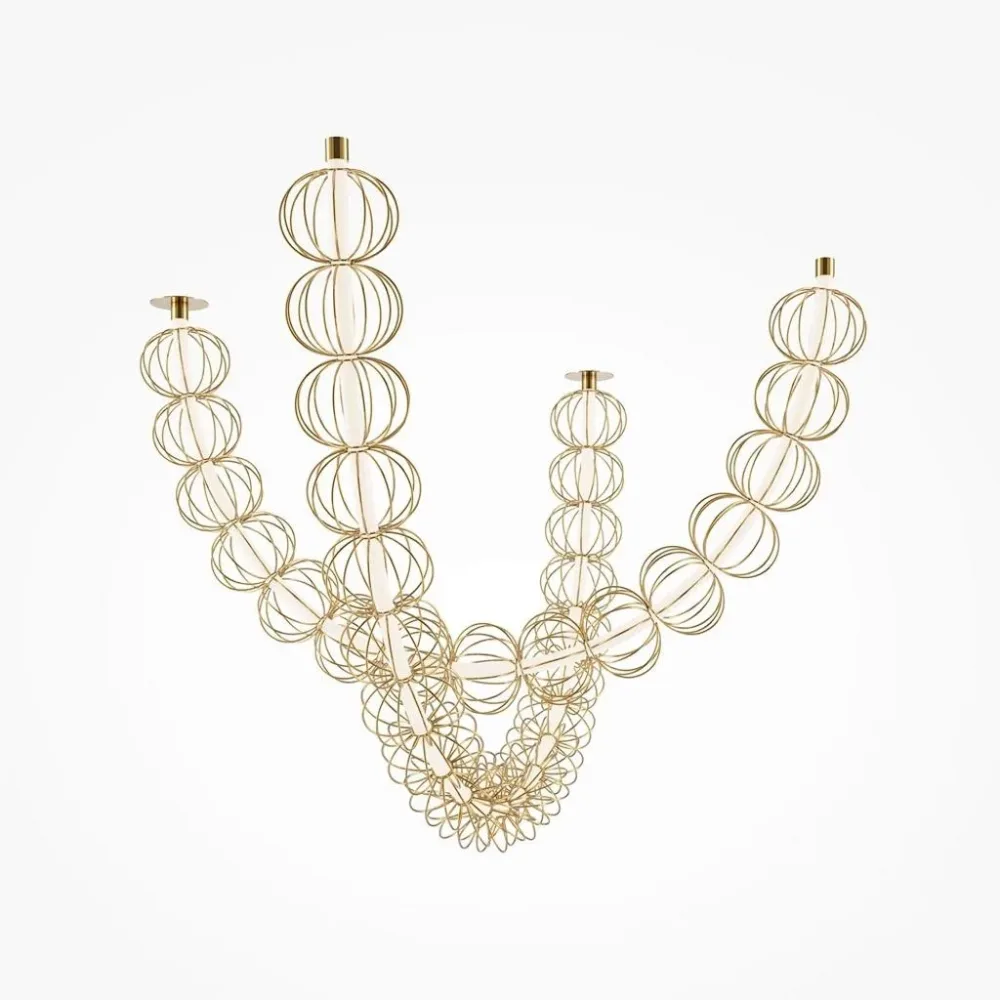 Pendelleuchte Golden Cage 153,7/32/84 cm  