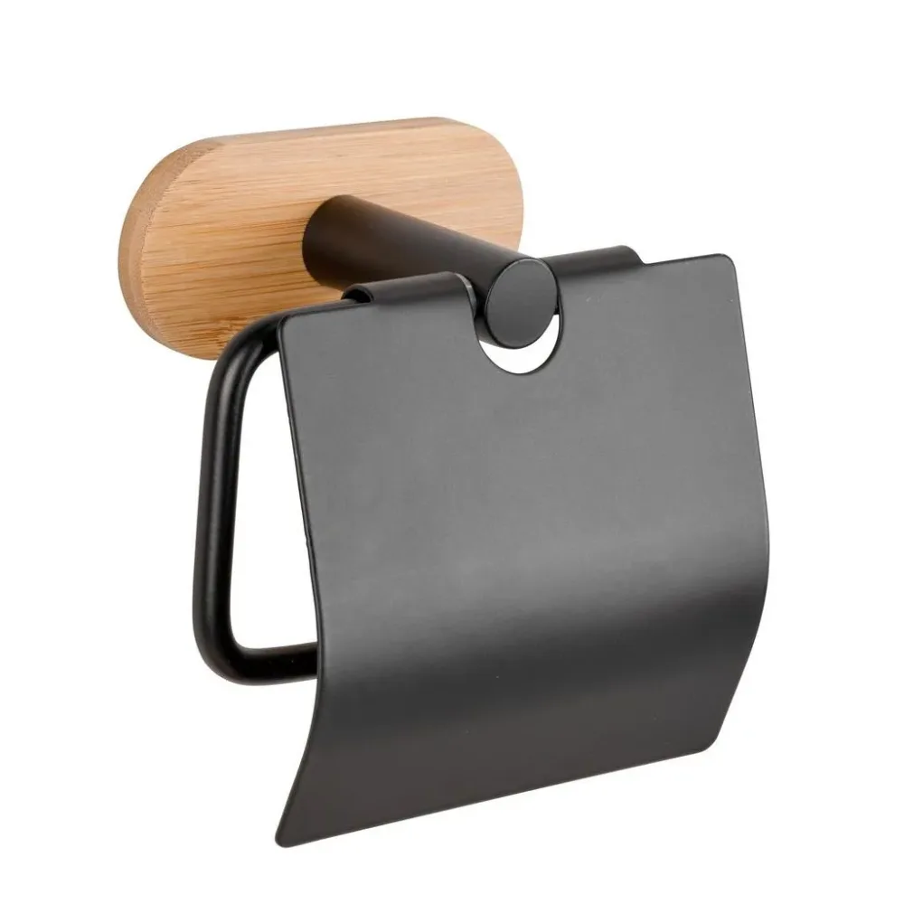 Toilettenpapierhalter In Schwarz 13,5/12/7 cm 
