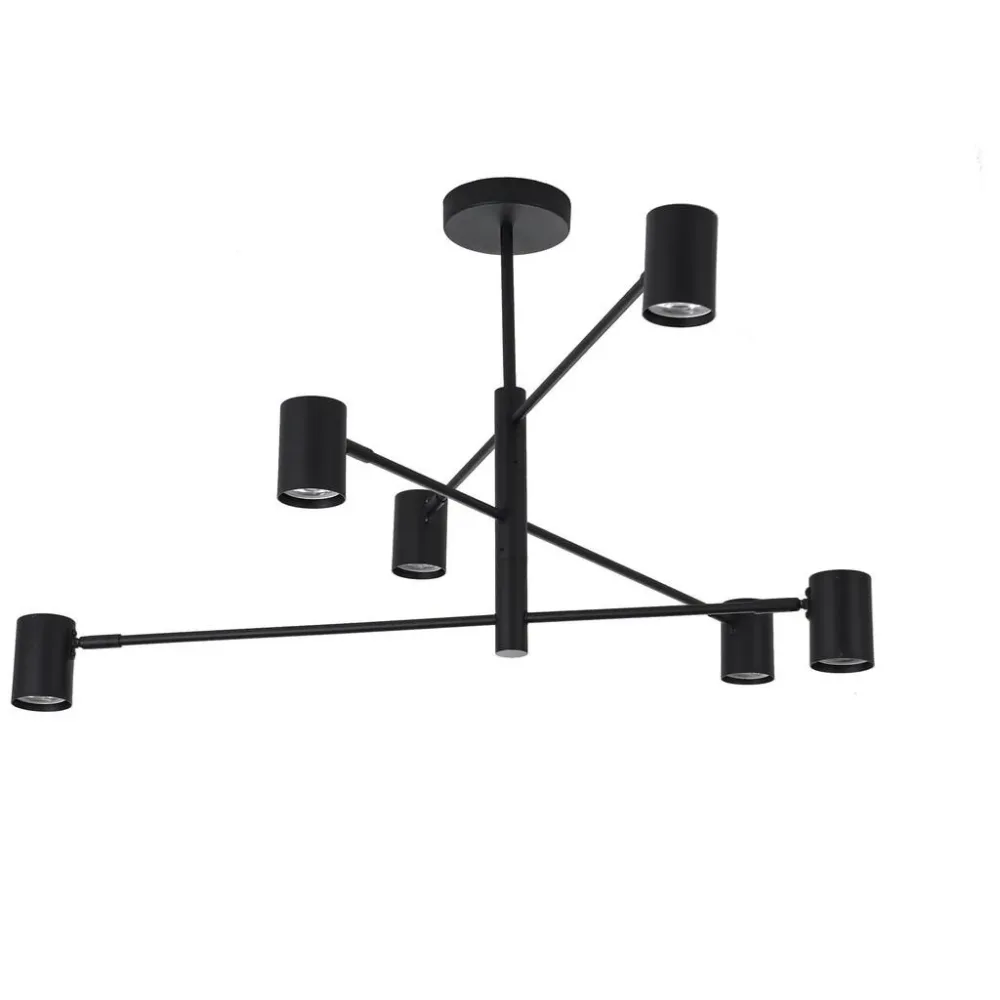 Deckenleuchte Lp-731/6p Bk_snow 6  80/12/44.5 cm 