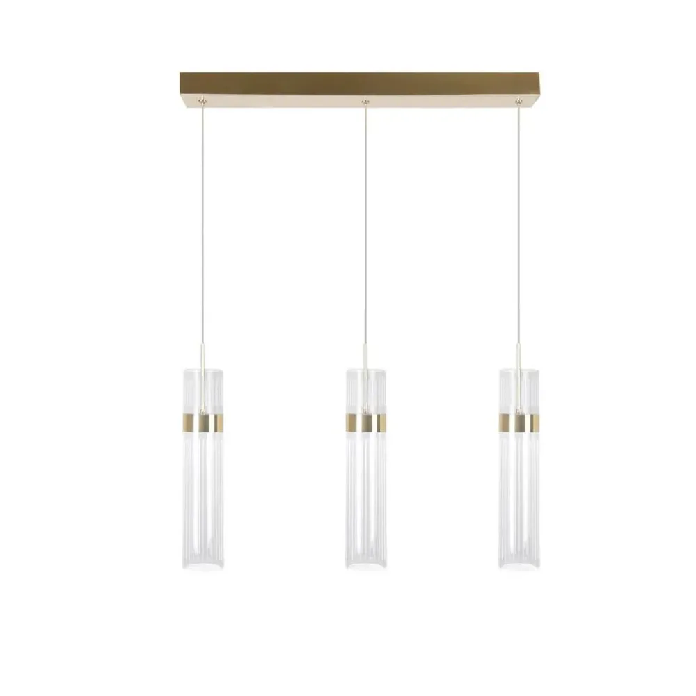 Led-hängeleuchte Lp-1510/3l Gd Ambiente 3 Gold  