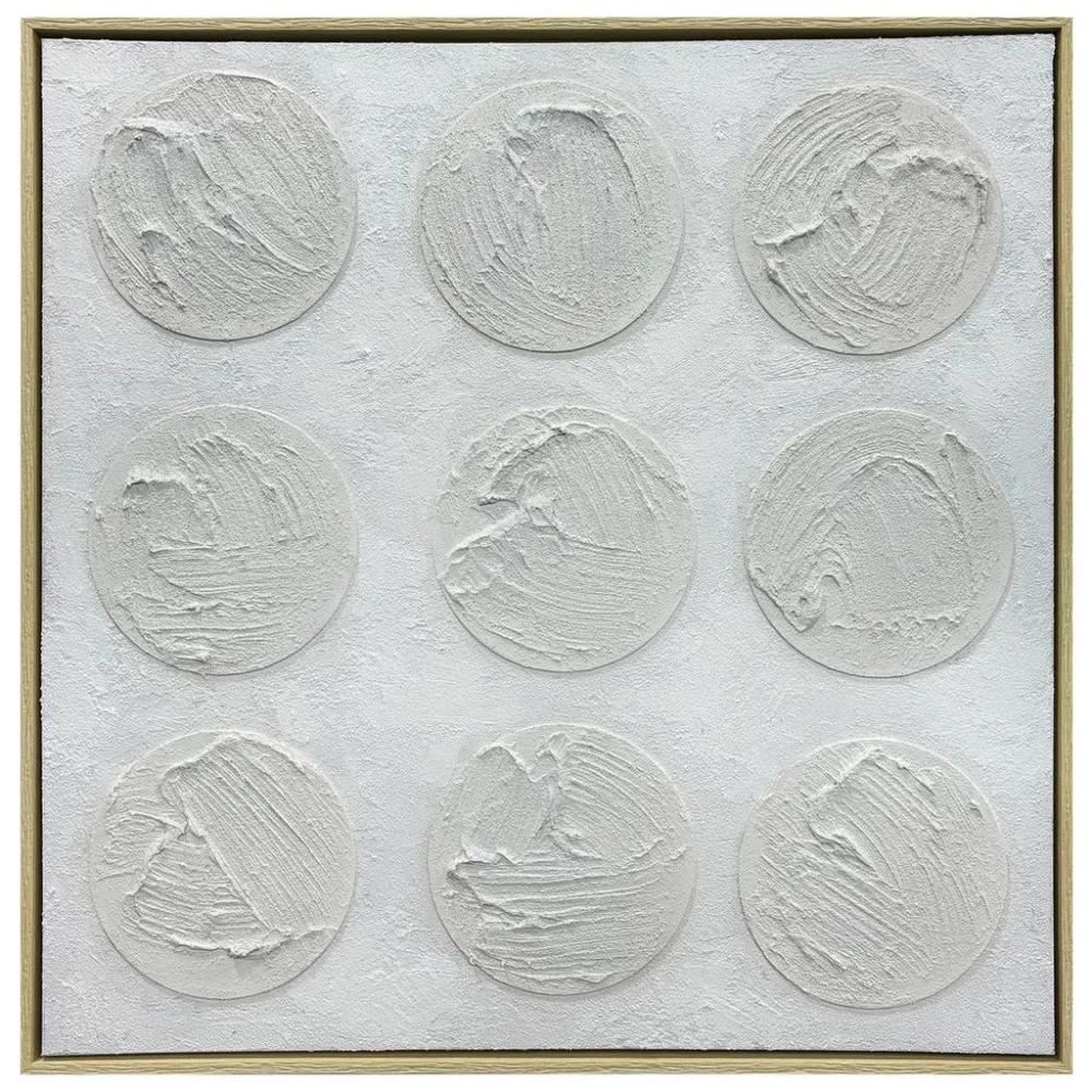 Leinwandbild Vida Weiss/hellgrau Ca. 80x80 80/80/4.3 cm 