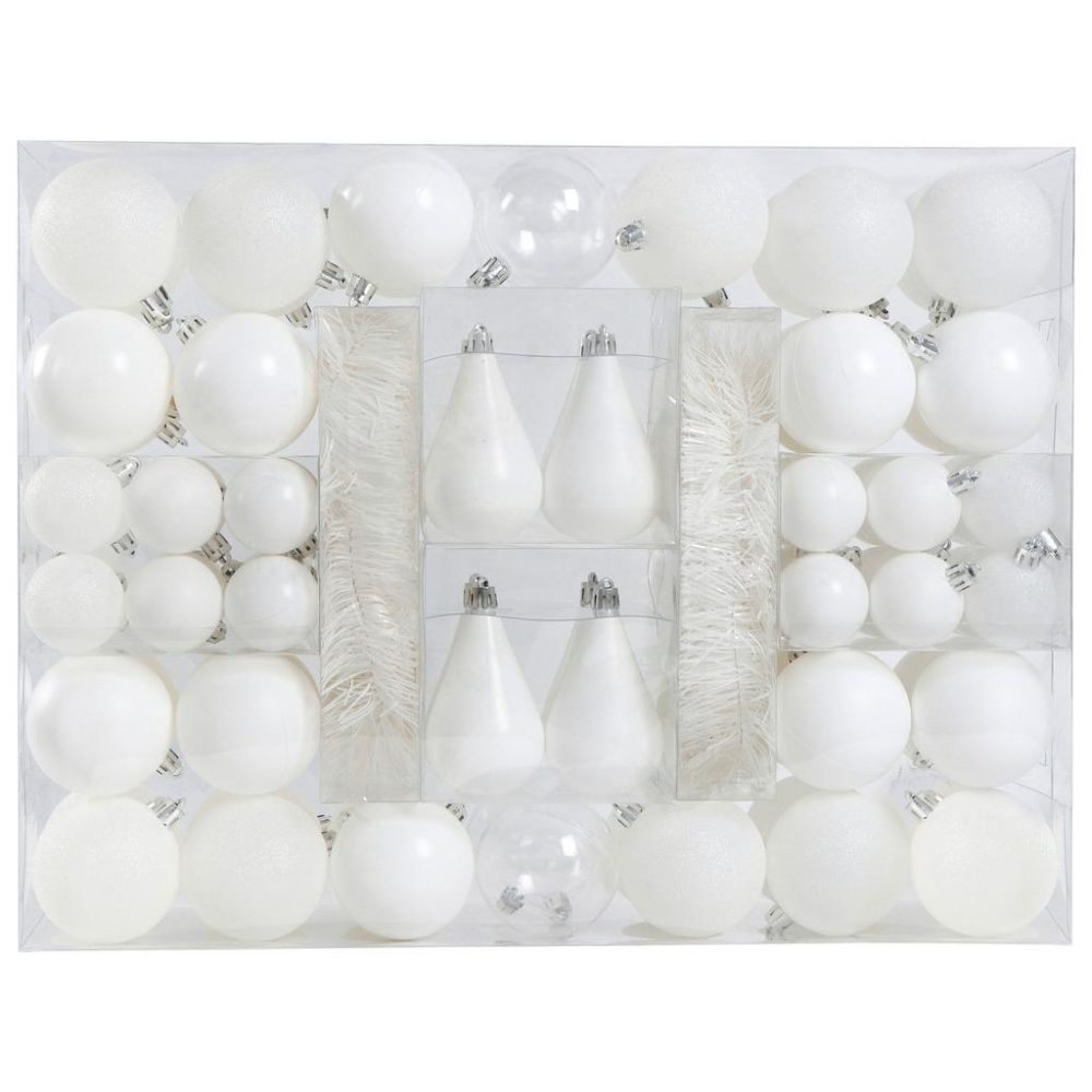 Christbaumkugel-Set Joy Weiss 