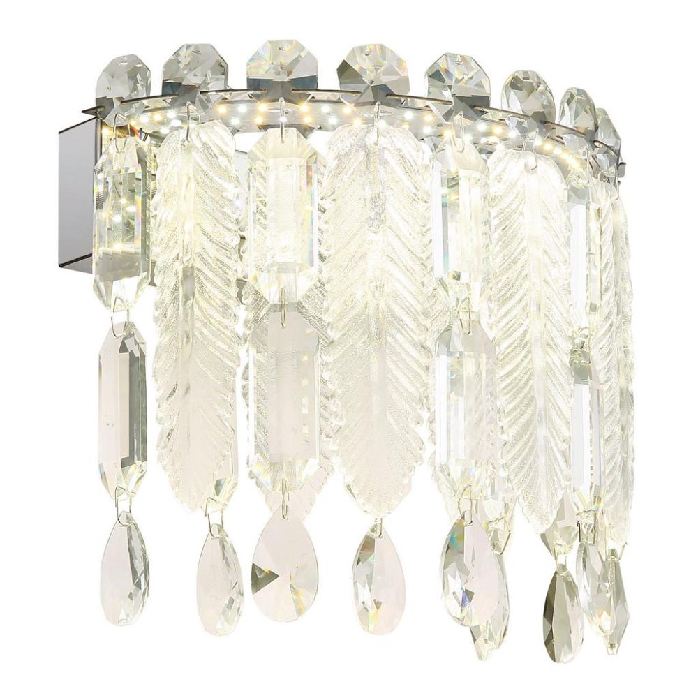 Led-wandleuchte Klunka Klar/chromfarben Max. 12 Watt  