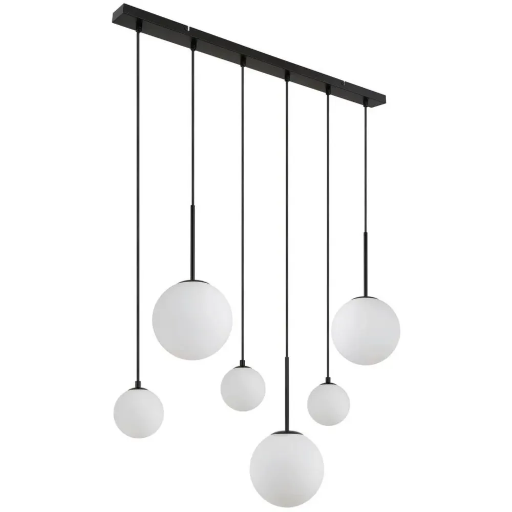 Hängeleuchte Hallie Schwarz/opal Max. 5 Watt 91/20/117 cm  