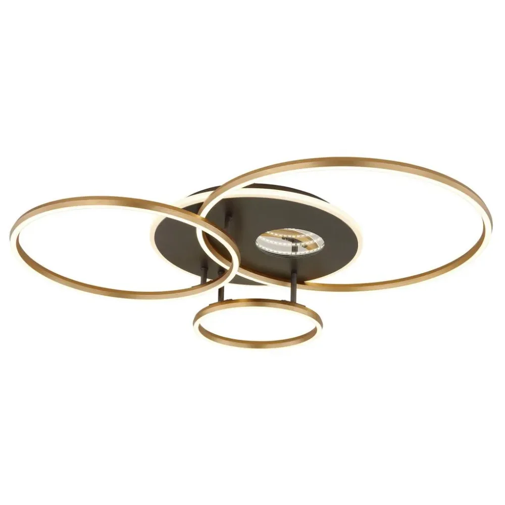 Deckenlampe 3D INVERTINA variable Intensität 70cm 54W goldfarben