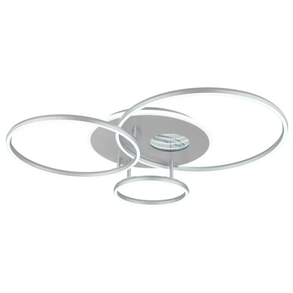 Deckenlampe 3D INVERTINA variable Intensität 70cm 54W silberfarben