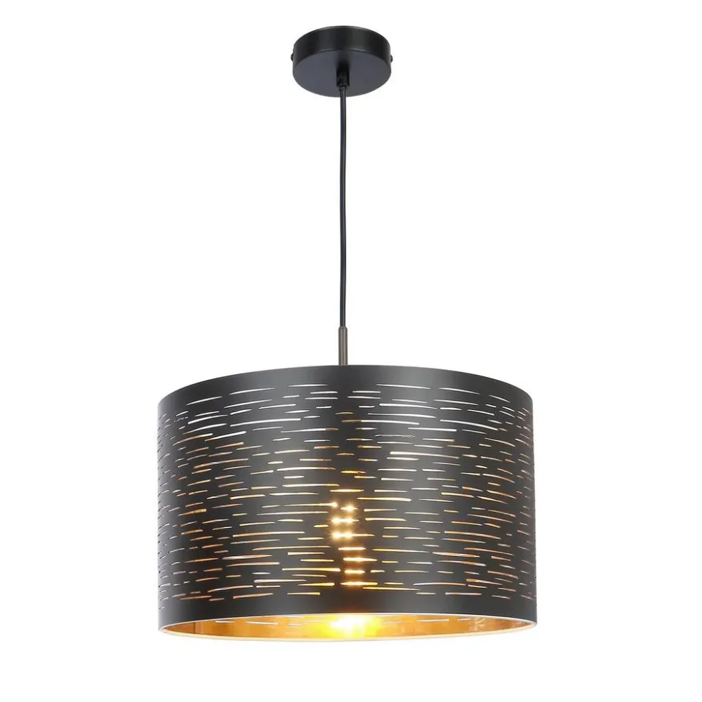 Hängeleuchte Tunno In Schwarz Max. 40 Watt 38/120 cm  